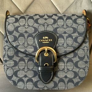Denim Coach Kleo 23 saddlebag